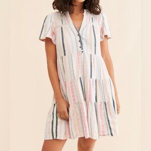 Anthropologie Georgina Tiered Shirtdress size XS